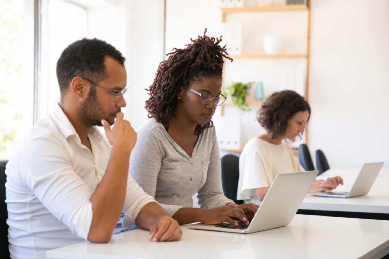 Modern financial planning workspace with rolling budget methodology